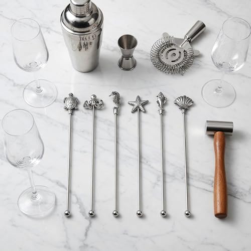 6 Pieces 7.5'' Metal Stir Sticks (6 Count)