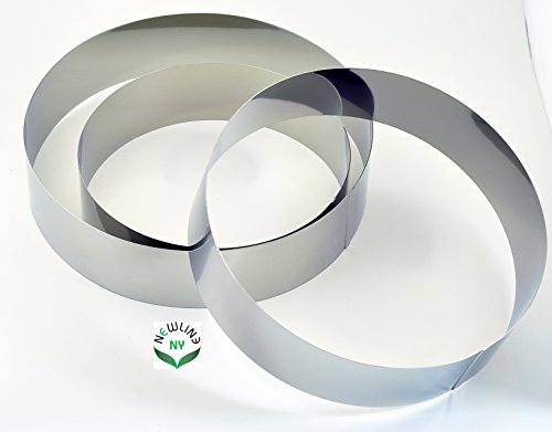 NewlineNY Stainless Steel Cake Mousse Rings for creating Round Appetizers