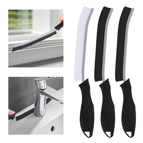 3Pcs Hard Bristle Crevice Cleaning Brush (3 Count)