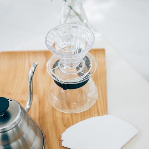 V60 Plastic Coffee Dripper Pour Over Cone Coffee Maker Size 02 (4 Count)