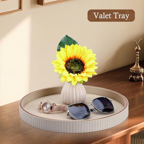 12" Round Decorative Tray for Coffee Table