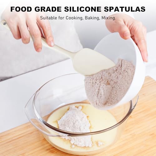 6 Pieces Silicone Spatula Set with Silicone Brush (6 Count)