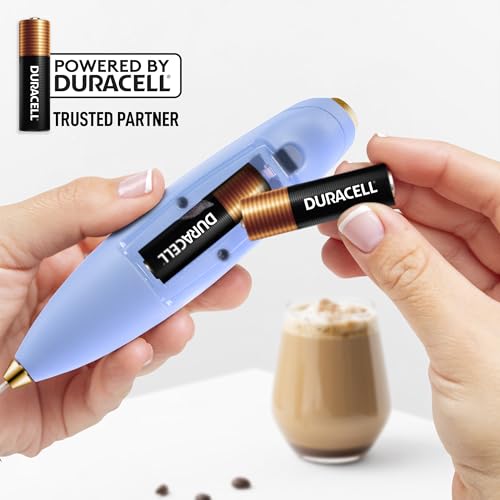 Powerful Milk Frother Wand With Duracell Batteries
