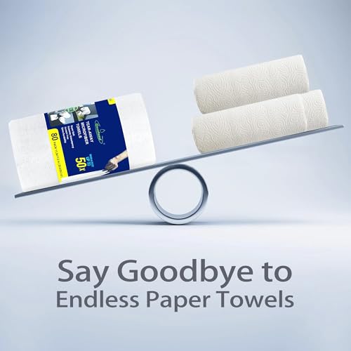 Microfiber Cleaning Cloth Roll (80 Count)