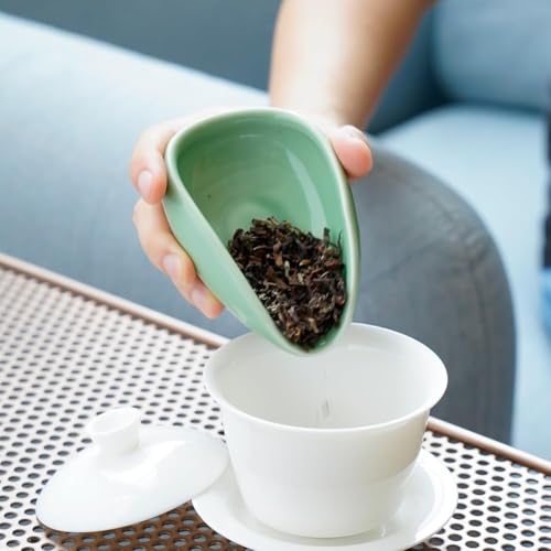 Ceramic Coffee Dosing Cup & Tea Storage Tray