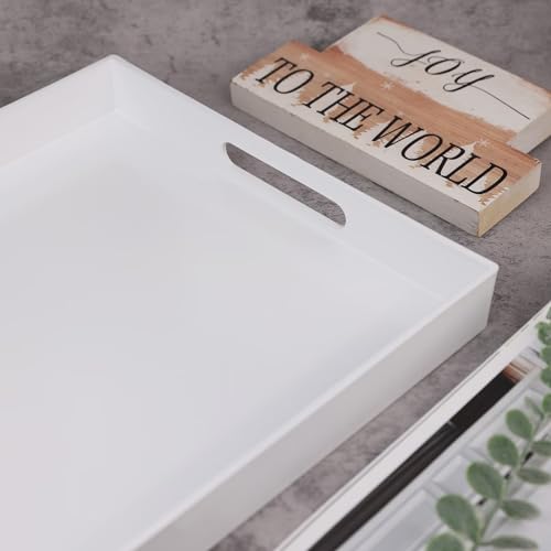 White Serving Tray for Coffee Table
