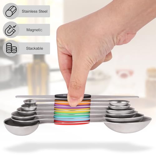 Magnetic Measuring Spoons Set (7 Count)