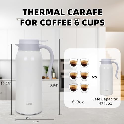 51 Oz Stainless Steel Thermal Coffee Carafe