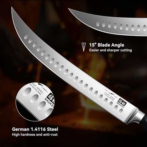12" Slicing & Brisket Carving Knife with Wood Handle