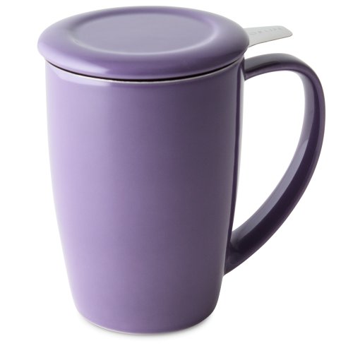 Curve Tall Tea Mug with Infuser and Lid