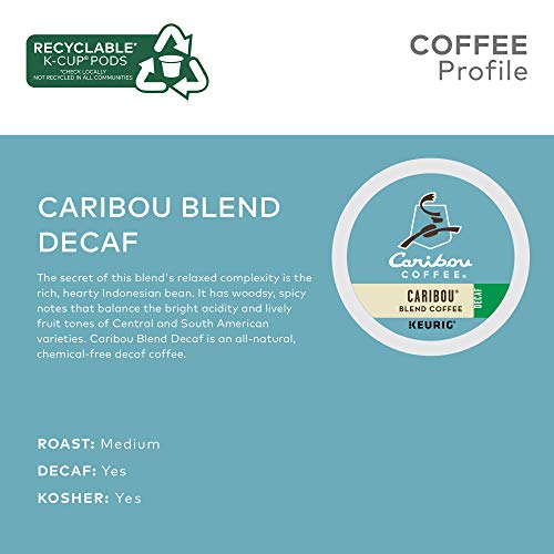 Caribou Blend Decaf Keurig Single (96 Count)