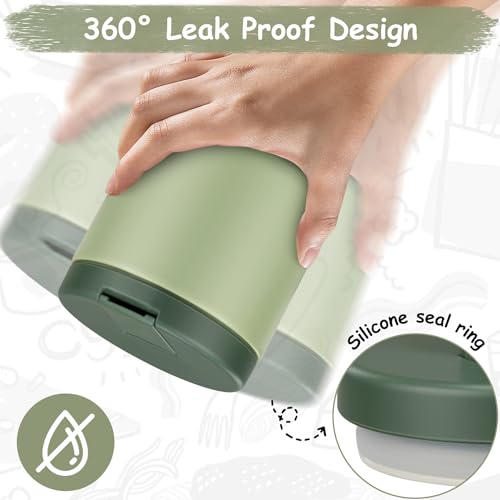 19oz Insulated Vacuum Food Jar with Buckle Lid Wide Mouth Soup Thermo for Hot Food Kids Leakproof Stainless Steel Lunch Container