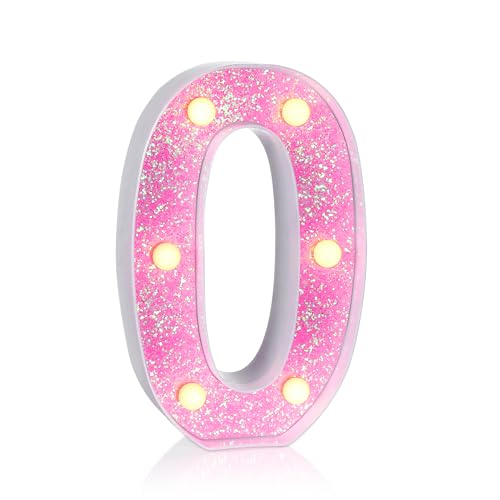 Pink Light up Letters