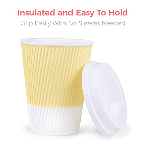 Disposable Coffee Cups With Lids (80 Count)
