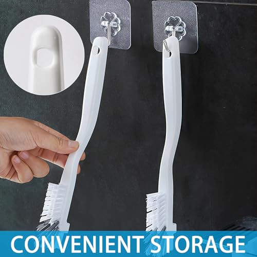 Kitchen Right Angle Scrub Grout Small Cleaning Brush（2 Pack） (2 Count)