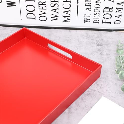 Red Serving Tray for Coffee Table