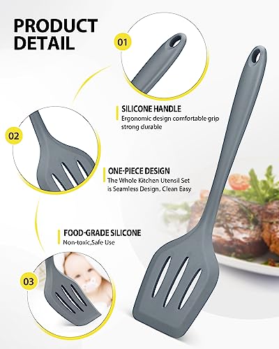 4 Pcs Silicone Kitchen Utensils Set (4 Count)