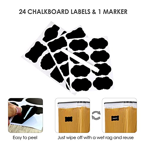 Extra Large Airtight Food Storage Containers (4 Count)