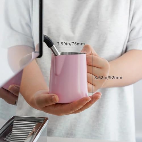 12oz Milk Frothing Pitcher Stainless Steel Espresso Steaming Jug