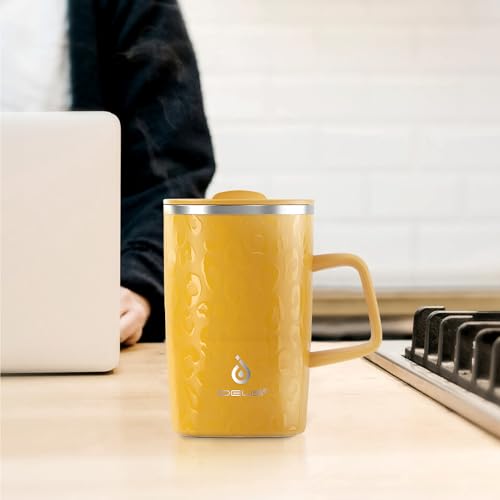 16 oz Insulated Coffee Mug with Lid and Handle