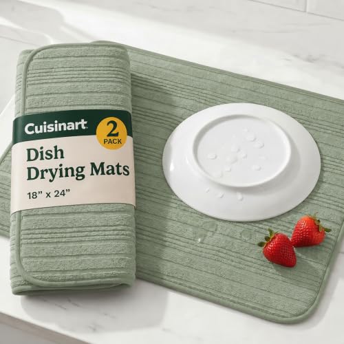 Cuisinart Dish Drying Mat for Kitchen Counter (2 Count)