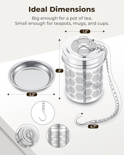 2 Pack Tea Strainers for Loose Tea