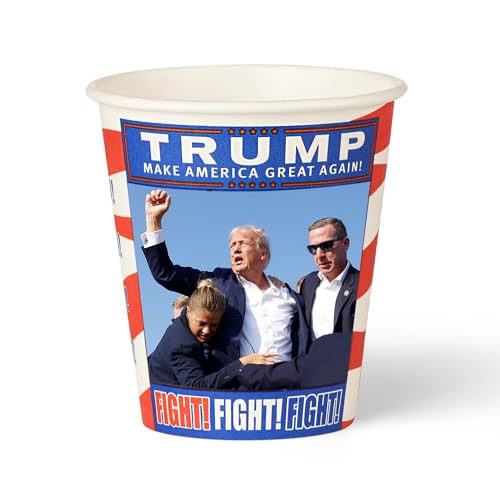 Trump Design Disposable Paper Coffee Cups (100 Count)