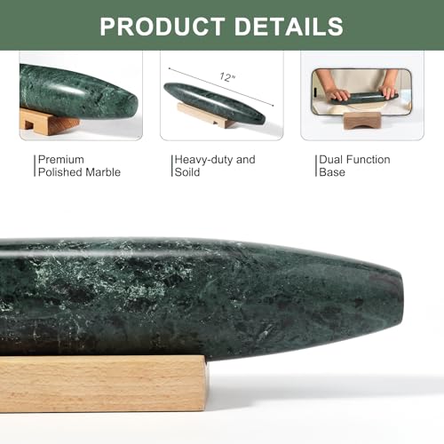 12inch Natural Marble Rolling Pin for Baking