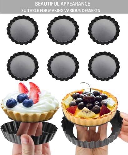 4" Tart Pans with Removable Bottom