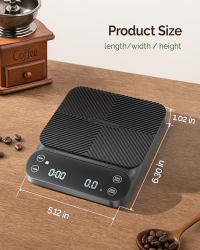 S3 Pour Over Coffee Scale with Timer