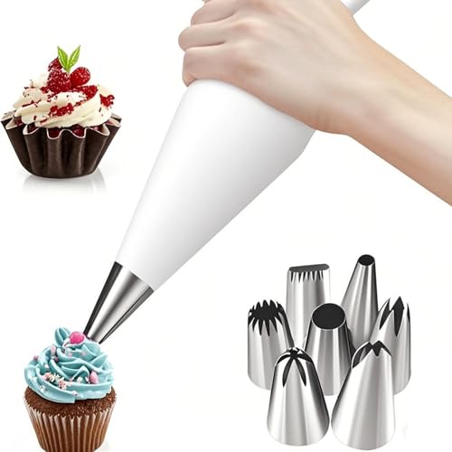 Reusable Piping Bags and Tips Set