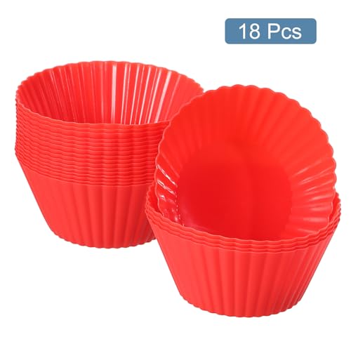 18Pcs Silicone Cupcake Liners (18 Count)