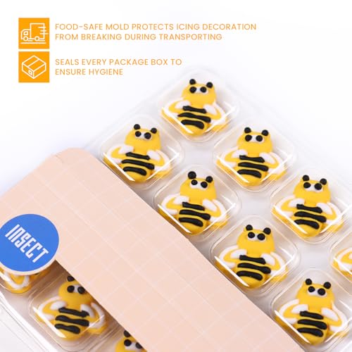 Edible Bees Cake Decorations (16 Count)