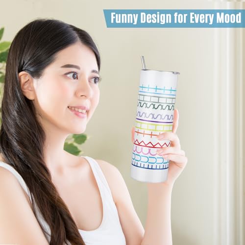 20 oz Hidden Message Tumbler Insulated with Lid Straw