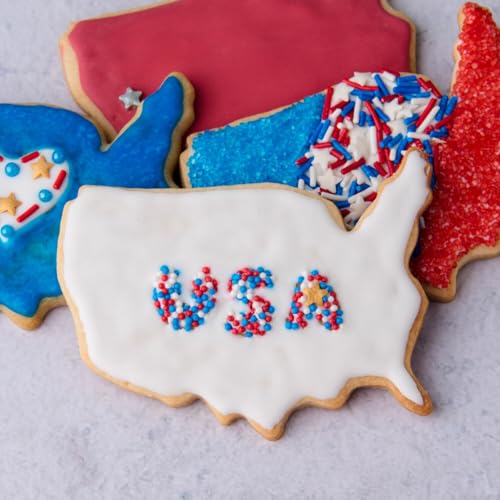 4th of July Sprinkles 6 Cell Jar (6.07 Ounce)