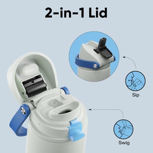 Insulated Water Bottle with Straw