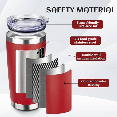 20oz Stainless Steel Travel Coffee Tumbler