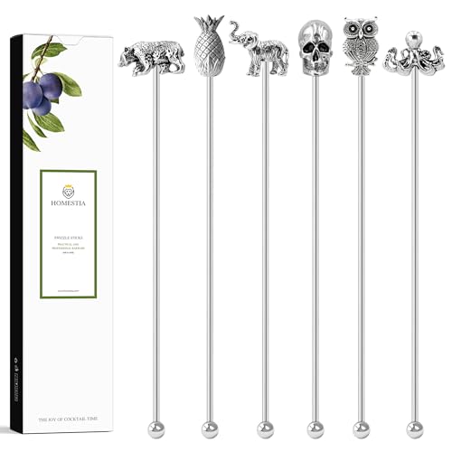 6 Pcs 7.5 Inch Metal Stir Sticks