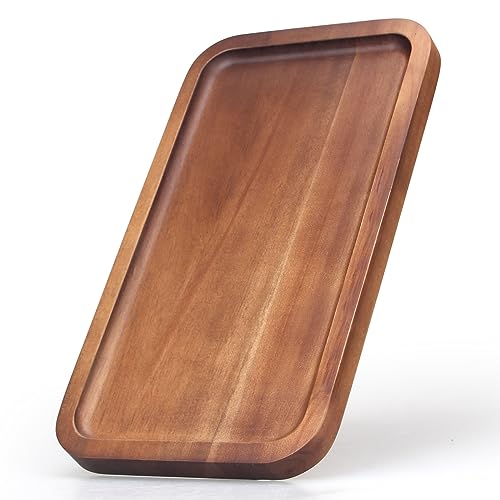 Acacia Wood Serving Tray Decor Small Cheese Charcuterie Boards Wooden Plate