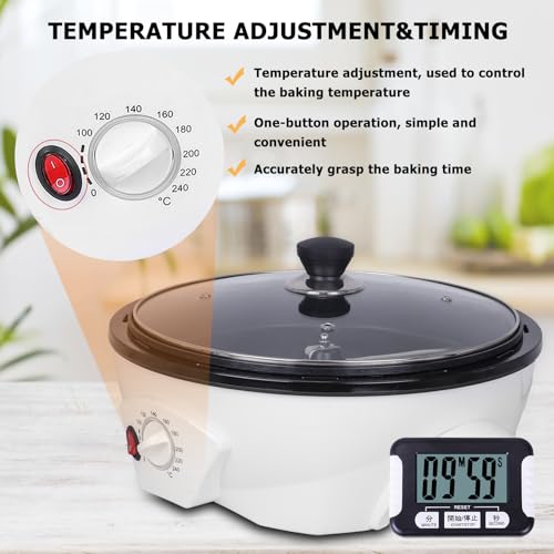 Electric Coffee Bean Roaster Machine for Home Use