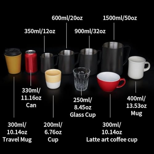 50oz Milk Frothing Pitcher Stainless Steel Espresso Steaming Jug