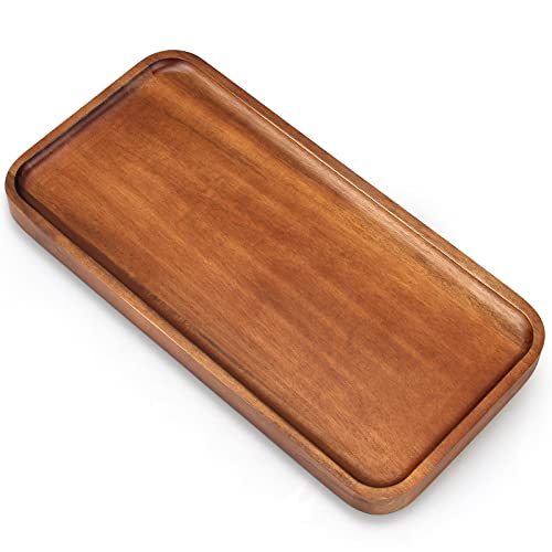 Acacia Wood Plates Small Decorative Tray Wooden Serving Platter for Food