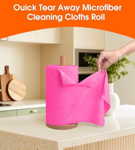 Microfiber Cleaning Cloth Roll (100 Count)
