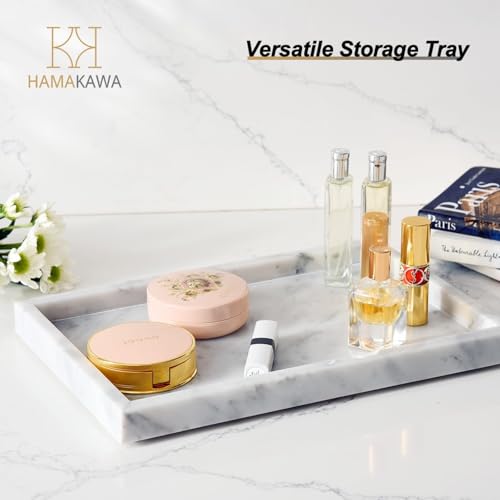 Italian White Marble Vanity Tray