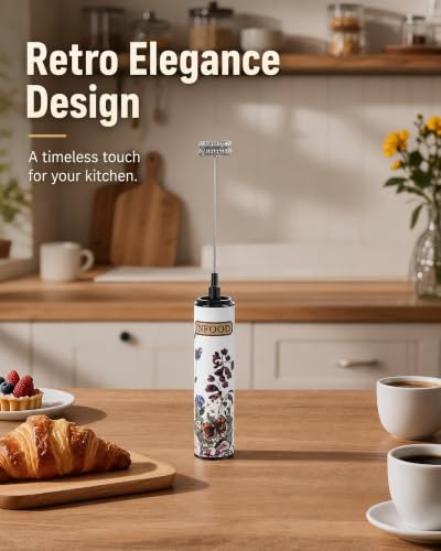 Rechargeable Milk Frother with Cover