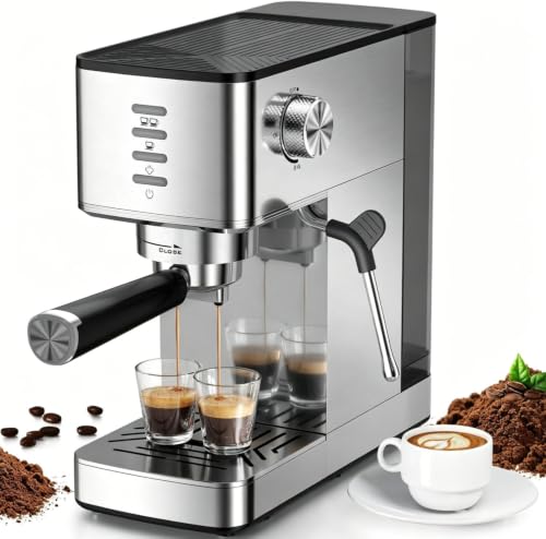 CM8032SH Essential Stainless Steel Espresso Machine with Steam Wand