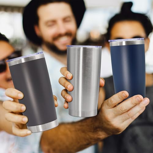 20oz Tumbler Stainless Steel Tumbler Coffee Tumbler with Lid Navy