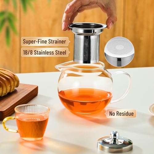 Glass Teapot with Infuser (22 Fl Oz)