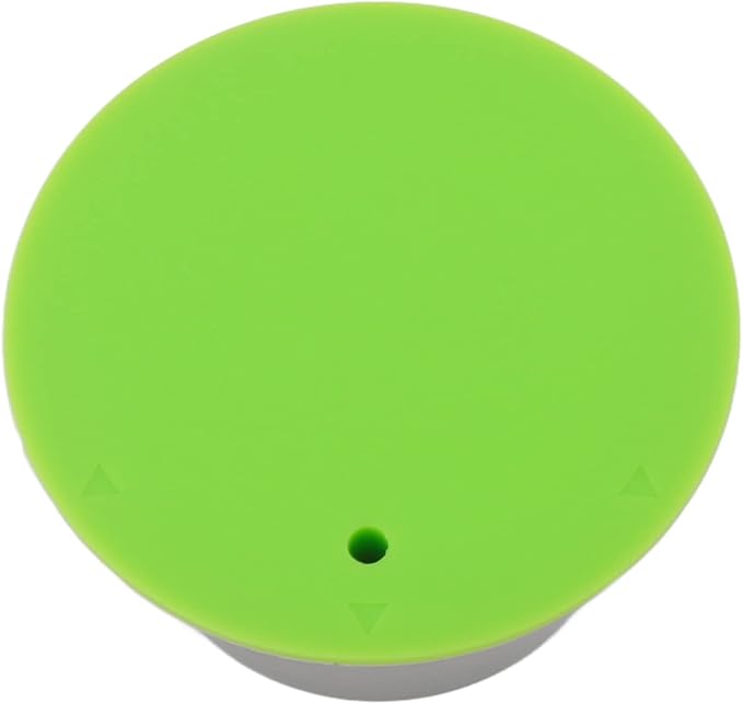 Refillable Coffee Capsule, Stainless Steel Reusable Coffee Pod, High Temperature with Food Grade Silicone Lid for Machines, Includes Scoop and Brush (Green)