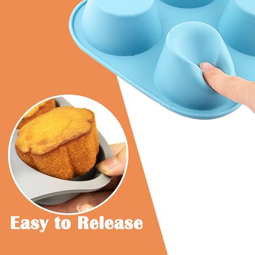 6 Cups Silicone Mini Muffin Pan Set